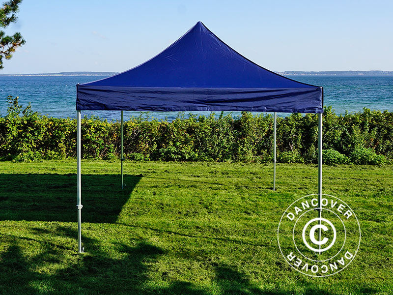 Pop up gazebo FleXtents PRO 3x3 m Dark blue, incl. 4 sidewalls