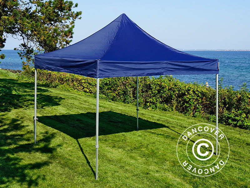 Pop up gazebo FleXtents PRO 3x3 m Dark blue, incl. 4 sidewalls