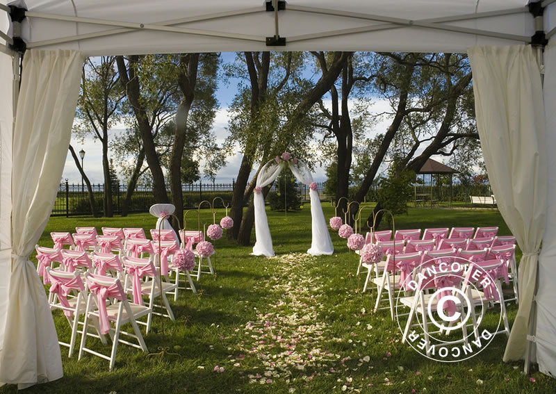 Pop up gazebo FleXtents PRO 3x3 m White, incl. 4 sidewalls