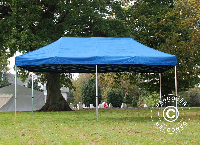 Pop up gazebo FleXtents Xtreme 50 3x6 m Blue, incl. 6 sidewalls
