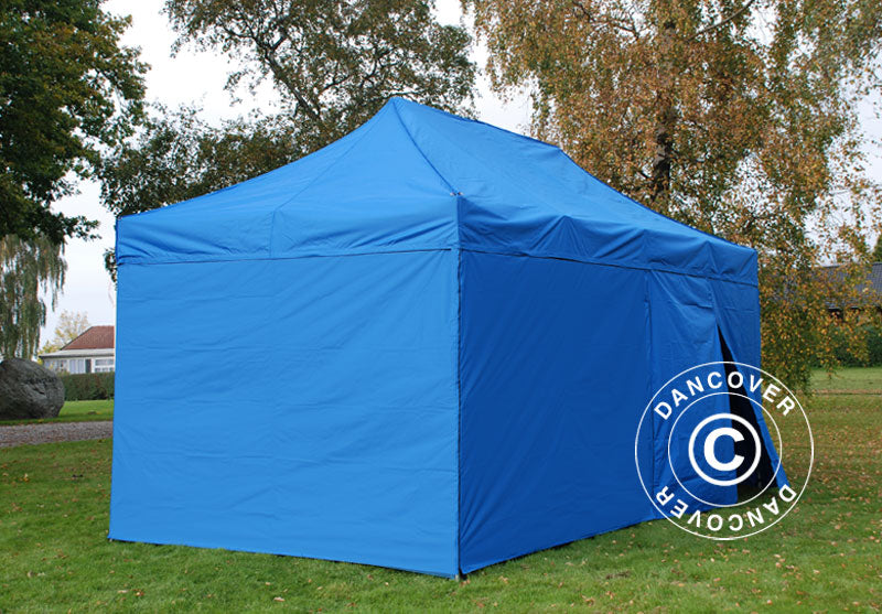 Pop up gazebo FleXtents Xtreme 50 3x6 m Blue, incl. 6 sidewalls