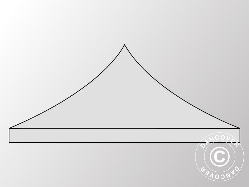 Roof cover for Pop up gazebo FleXtents 3x3 m, Silver