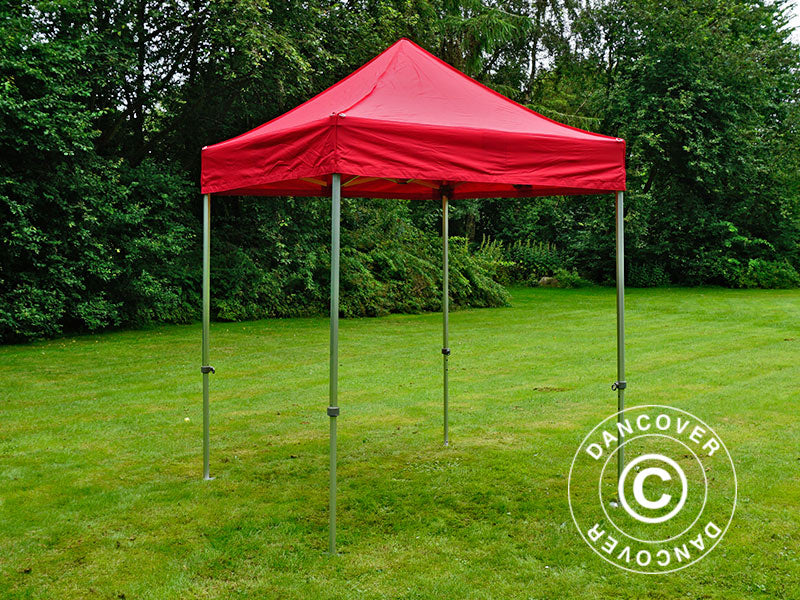 Pop up gazebo FleXtents PRO 2x2 m Red, incl. 4 sidewalls