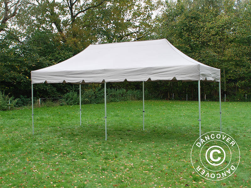 Pop up gazebo FleXtents PRO "Peaked" 3x6 m Latte