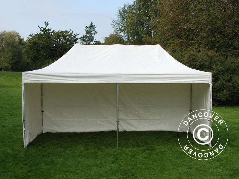 Pop up Gazebo FleXtents Xtreme 50 Heavy Duty 3x6 m White, incl. 6 sidewalls