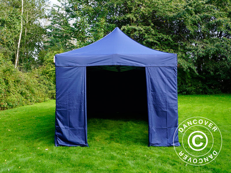 Pop up gazebo FleXtents PRO 3x6 m Dark blue, incl. 6 sidewalls