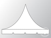 Roof cover for Pop up gazebo FleXtents PRO Pagoda 3x6 m, White