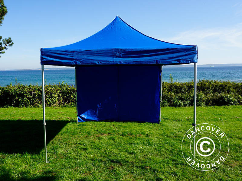Pop up gazebo FleXtents Xtreme 60 3x3 m Blue, incl. 4 sidewalls