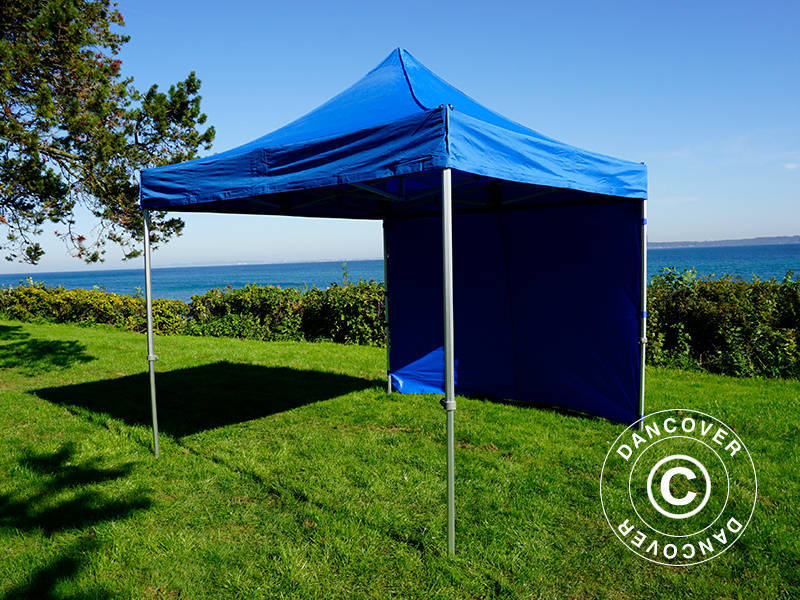 Pop up gazebo FleXtents Xtreme 60 3x3 m Blue, incl. 4 sidewalls