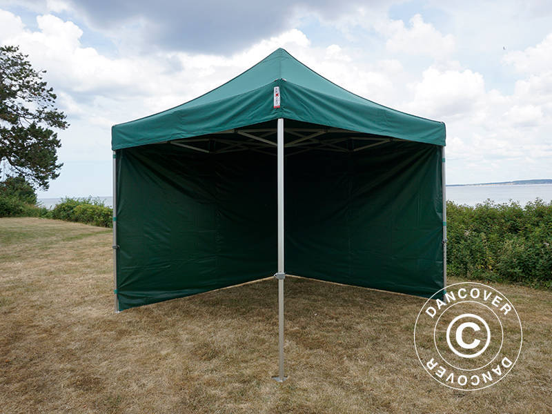 Pop up gazebo FleXtents Xtreme 60 3x3 m Green, incl. 4 sidewalls