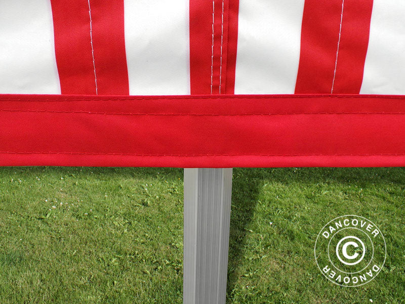 Pop up gazebo FleXtents PRO 3x6 m striped, incl. 6 sidewalls