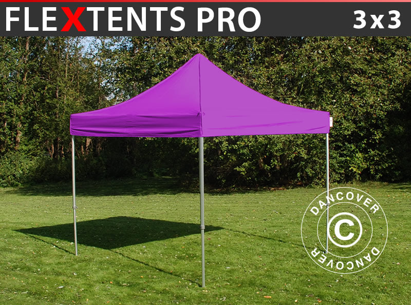 Pop up gazebo FleXtents PRO 3x3 m Purple