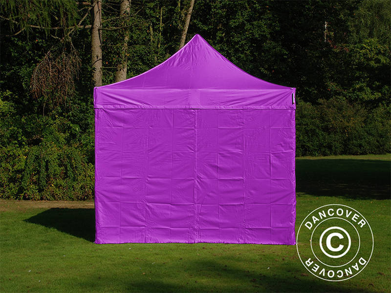 Pop up gazebo FleXtents PRO 3x3 m Purple, incl. 4 sidewalls