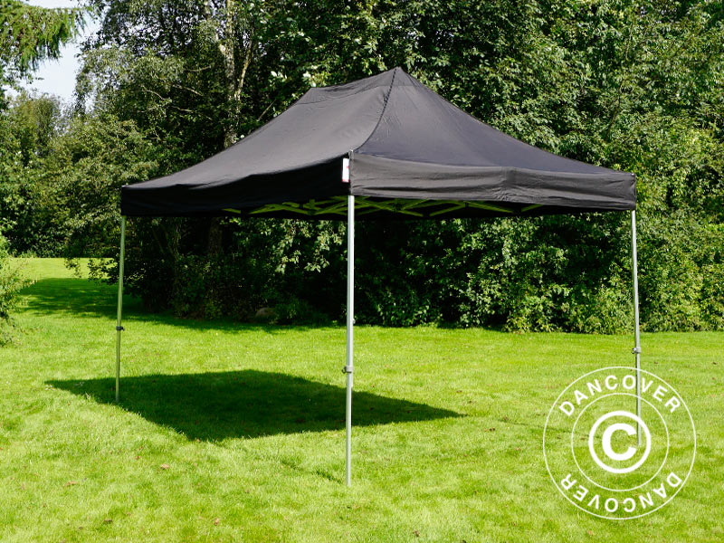 Pop up gazebo FleXtents PRO 3x4.5 m Black, incl. 4 sidewalls