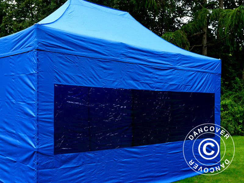 Pop up gazebo FleXtents PRO 3x4.5 m Blue, incl. 4 sidewalls