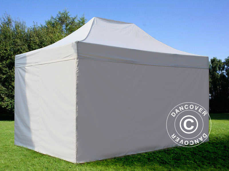 Pop up gazebo FleXtents PRO 3x4.5 m White, incl. 4 sidewalls