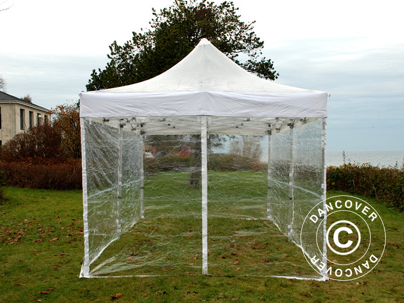 Pop up gazebo FleXtents PRO 3x6 m Clear, incl. 6 sidewalls