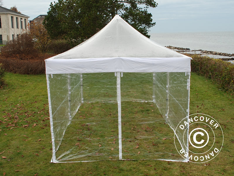 Pop up gazebo FleXtents PRO 3x6 m Clear, incl. 6 sidewalls