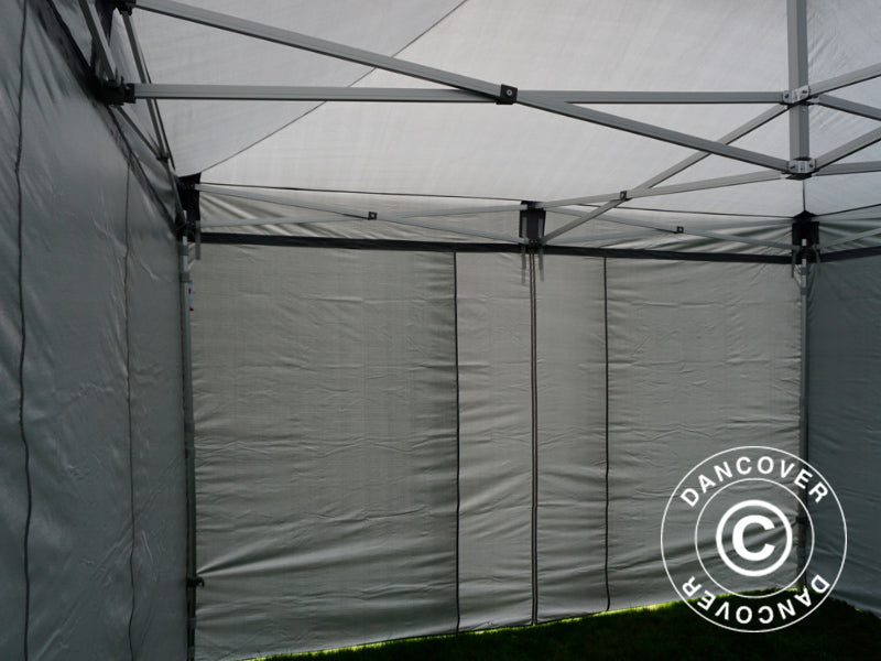 Pop up gazebo FleXtents PRO 4x4 m Grey, incl. 4 sidewalls