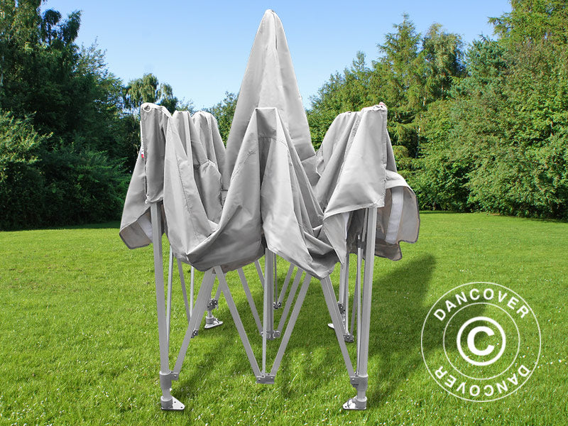 Pop up gazebo FleXtents PRO Peak Pagoda 3x3 m Latte, incl. 4 sidewalls