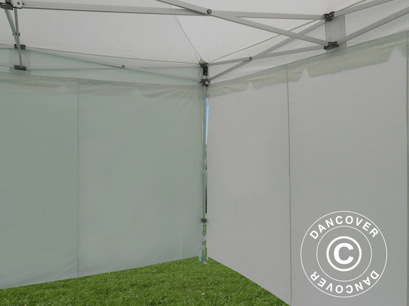 Pop up gazebo FleXtents PRO Peak Pagoda 4x6 m White, incl. 8 sidewalls