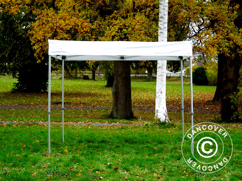 Pop up gazebo FleXtents® Xtreme 50 Exhibition w/sidewalls, 3x3 m, White, Flame Retardant