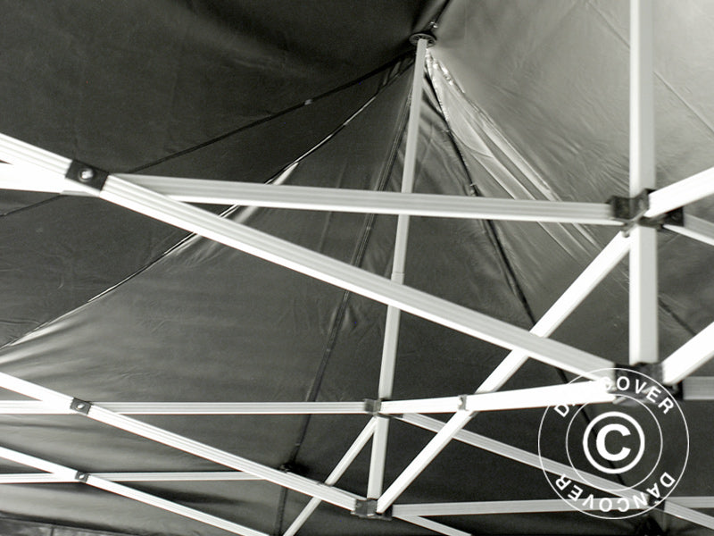 Pop up gazebo FleXtents Xtreme 50 3x6 m Black, Flame retardant incl. 6 sidewalls