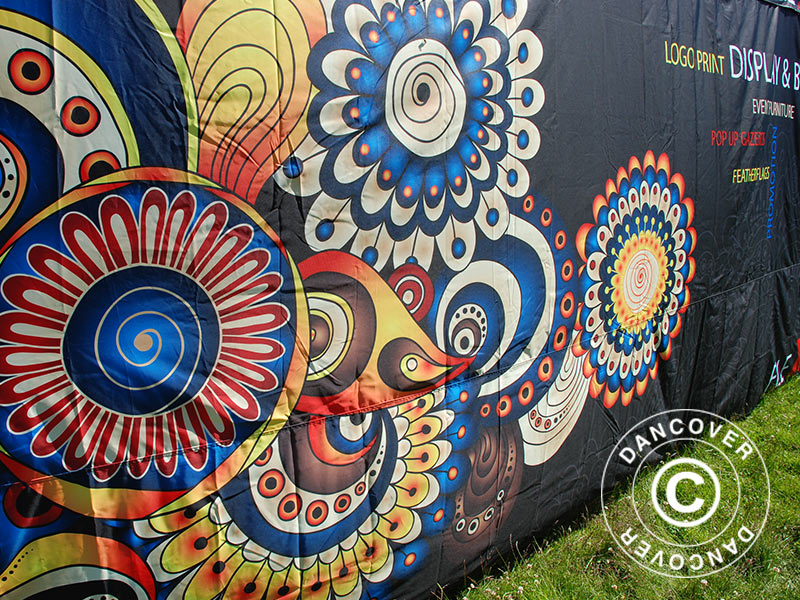 Pop up gazebo FleXtents PRO with full digital print, 4x6 m, incl. 4 sidewalls