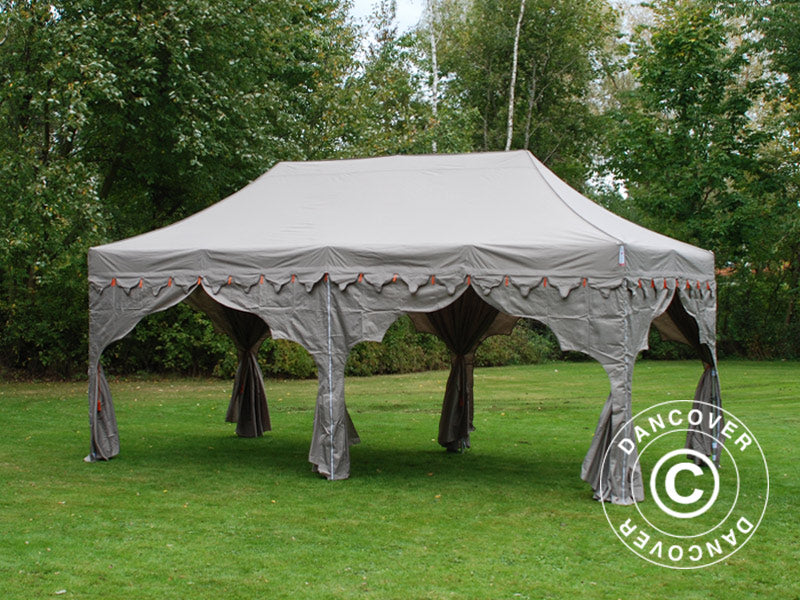 Pop up gazebo FleXtents PRO "Raj" 3x6 m Latte/Orange