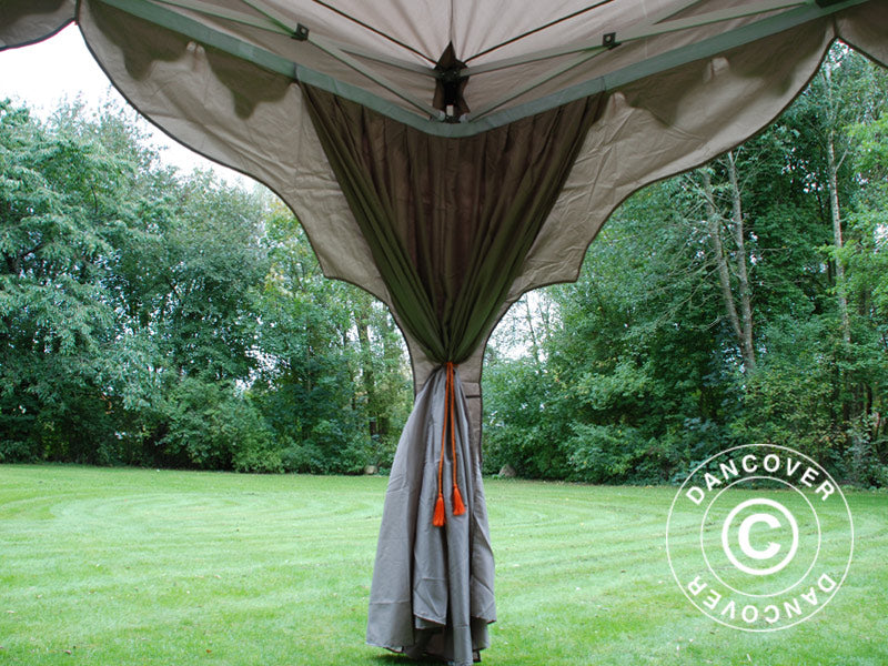 Pop up gazebo FleXtents PRO "Raj" 3x6 m Latte/Orange