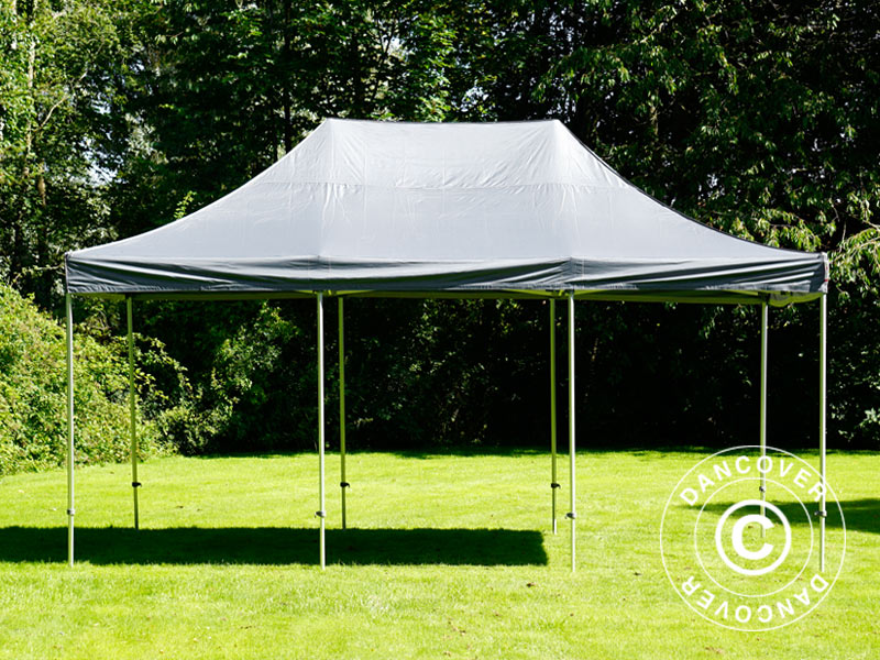 Pop up gazebo FleXtents Xtreme 50 4x6 m Grey, incl. 8 sidewalls