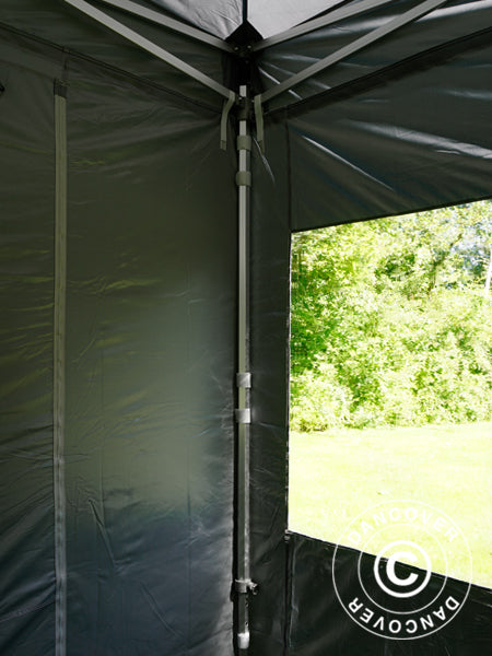 Pop up gazebo FleXtents Xtreme 50 4x6 m Grey, incl. 8 sidewalls