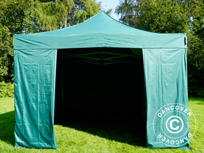 Pop up gazebo FleXtents Xtreme 60 4x4 m Green, incl. 4 sidewalls