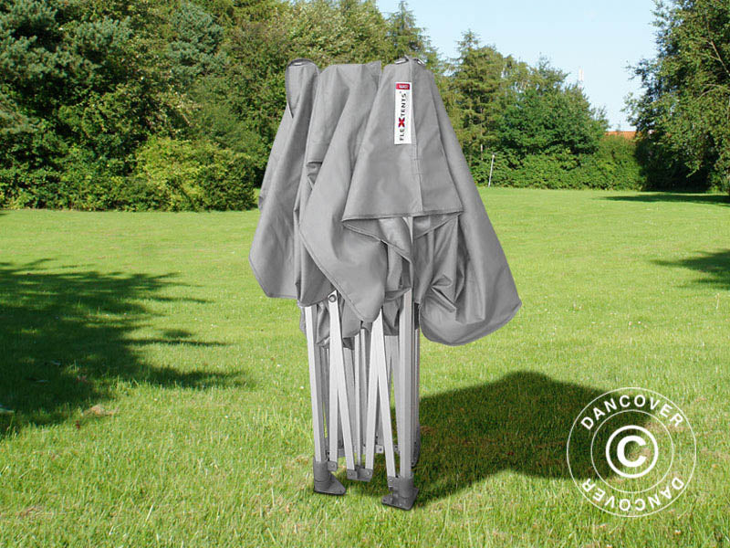 Pop up gazebo FleXtents PRO "Peaked" 4x4 m Latte, incl. 4 sidewalls