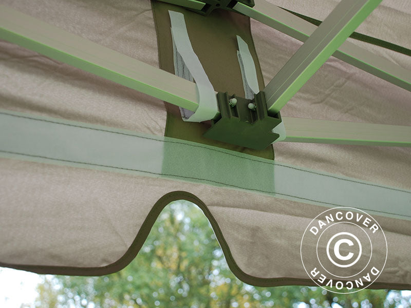 Pop up gazebo FleXtents PRO "Peaked" 4x6 m Latte