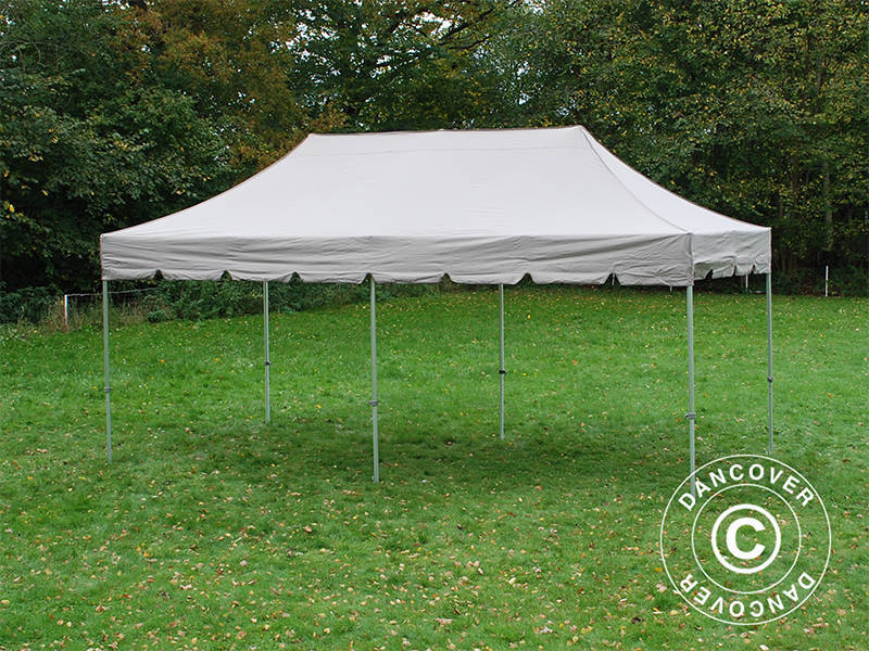 Pop up gazebo FleXtents PRO "Peaked" 4x8 m Latte