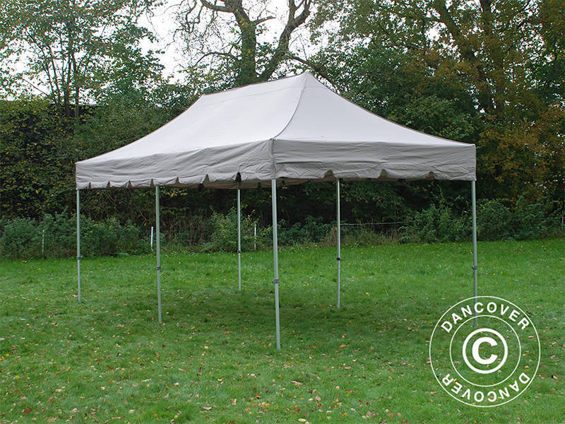 Pop up gazebo FleXtents PRO "Peaked" 4x8 m Latte