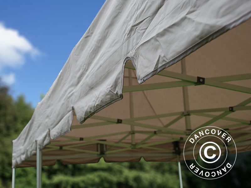 Pop up gazebo FleXtents PRO "Peaked" 4x8 m Latte