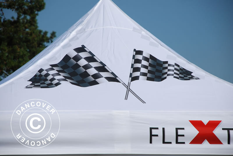 Pop up gazebo FleXtents Xtreme 50 with full digital print, 3x3 m