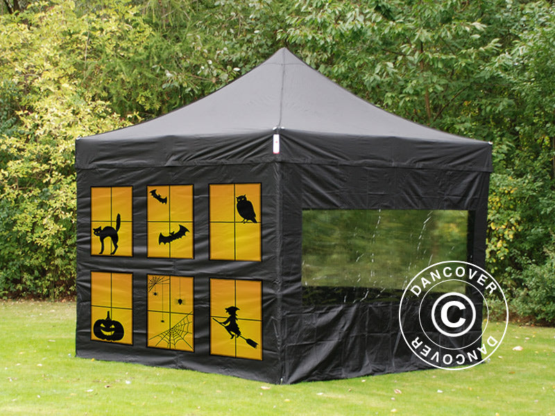 Pop up gazebo FleXtents Xtreme 50 with full digital print, 3x3 m, incl. 4 sidewalls