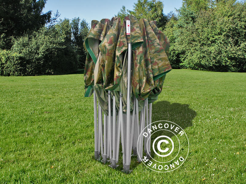 Pop up gazebo FleXtents Xtreme 50 4x6 m Camouflage/Military, incl. 8 sidewalls