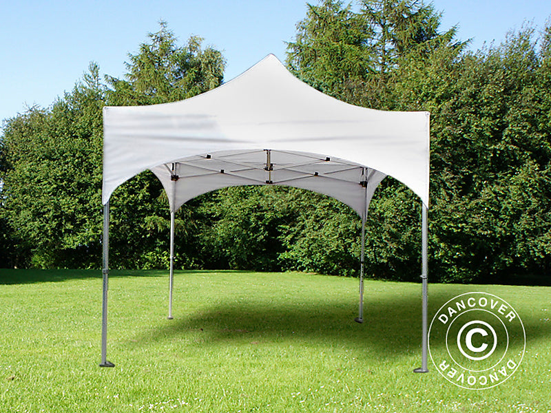 Pop up gazebo FleXtents PRO "Arched" 3x3 m White, incl. 4 sidewalls