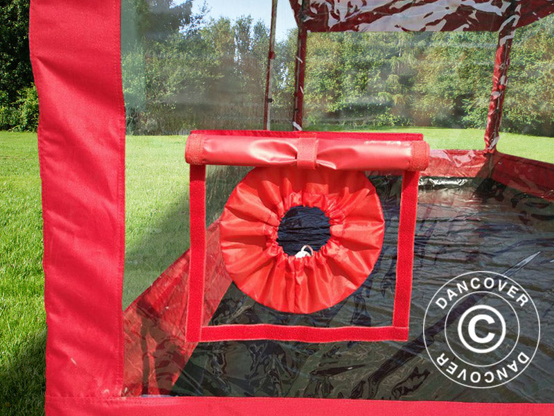 Folding garage FleX Carcover, 2.5x5 m, Red