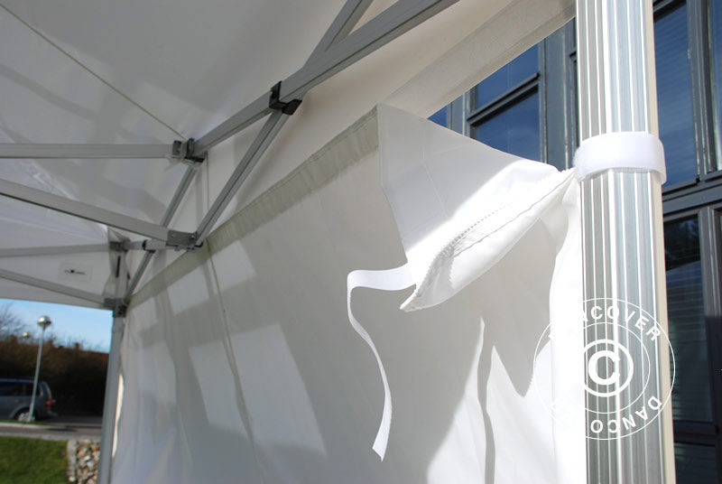 Pop up gazebo FleXtents PRO 2.5x2.5 m White, incl. 4 sidewalls