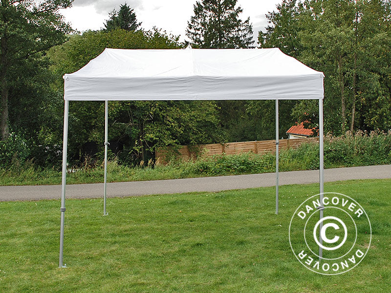 Pop up gazebo FleXtents PRO Trapezo 2x3 m White, incl. 4 sidewalls