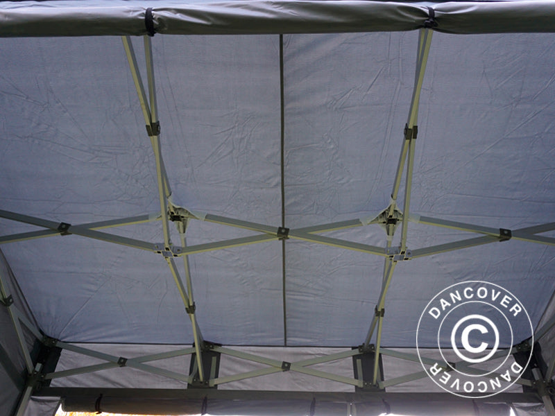 Pop up gazebo FleXtents PRO Trapezo 2x3 m Grey, incl. 4 sidewalls