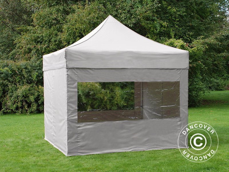 Pop up gazebo FleXtents PRO 3x3 m Latte, incl. 4 sidewalls