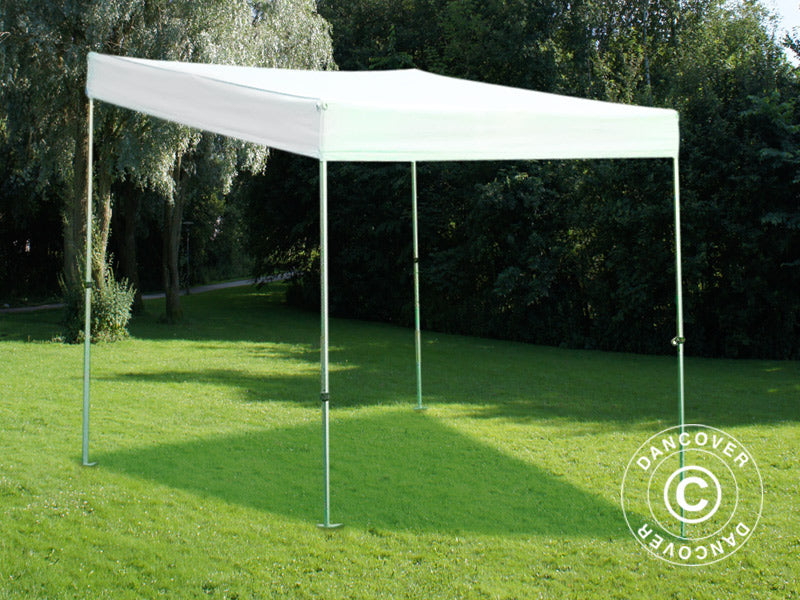 Pop up gazebo FleXtents PRO Trapezo 3x3 m White, incl. 4 sidewalls