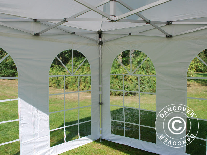 Pop up gazebo FleXtents Xtreme 50 Vintage Style 3x3 m White, incl. 4 sidewalls