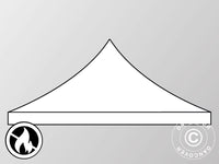 Roof cover for Pop up gazebo FleXtents 3x3 m, White, Flame retardant
